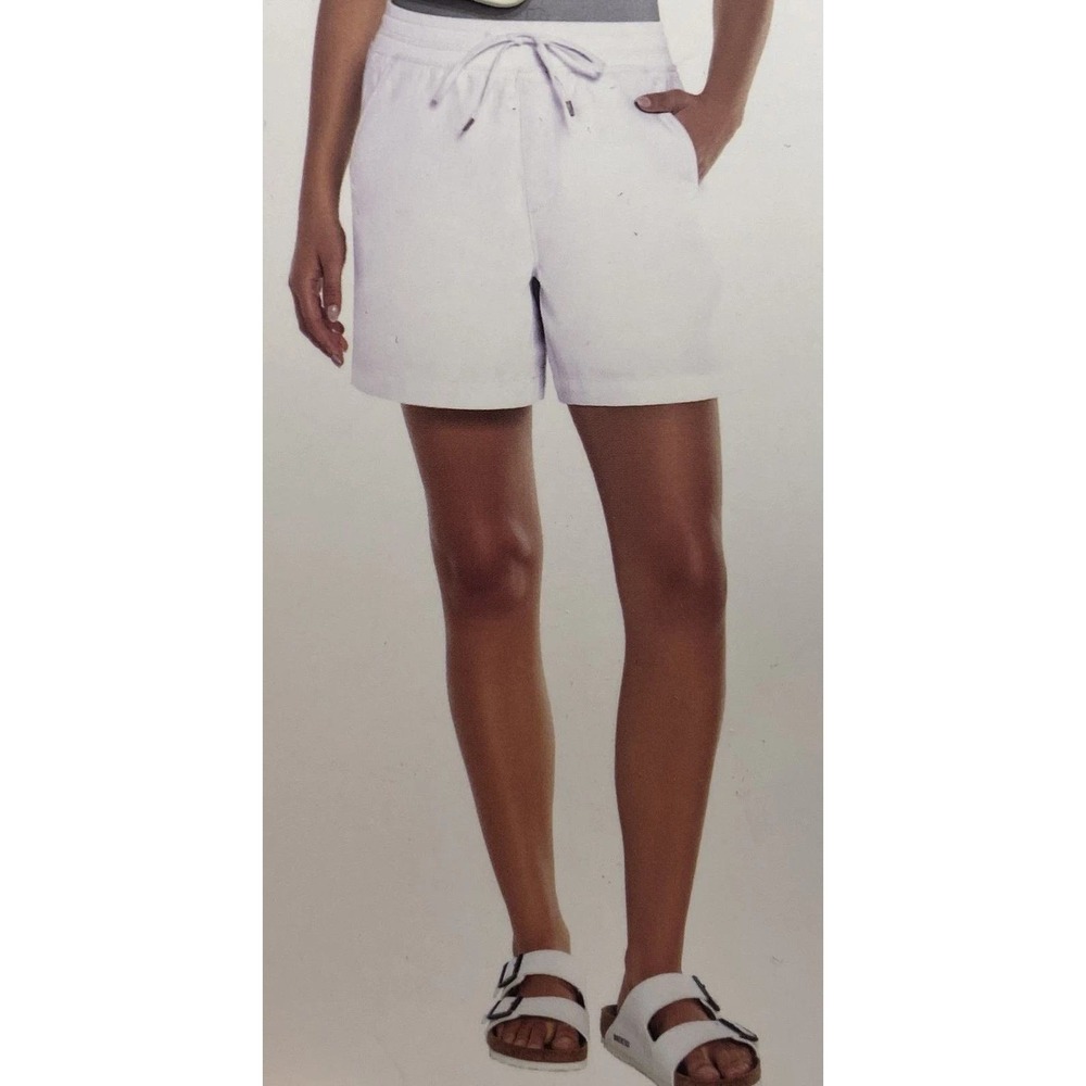 Orvis Women's Classic Collection White Shorts Drawstring Waist‎ Pockets Size L